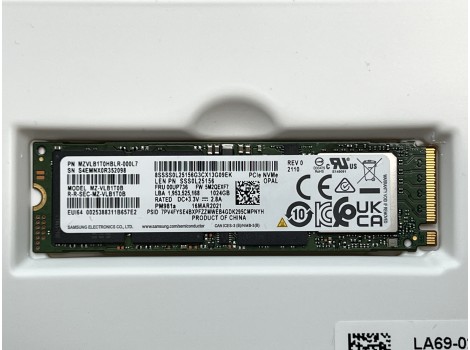 Samsung 8SSSS0L25156G3CX13G09EK 1TB M.2 Nvme