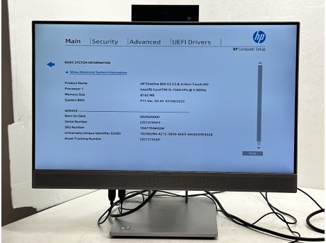 HP EliteOne 800 G3 All-in-One 23" 1920x1080 FHD i5-7500 8GB 260GB HD 630