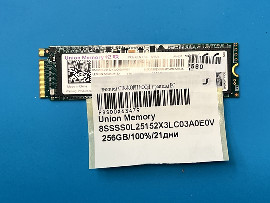 Компоненти Union Memory 8SSSS0L25152X3LC03A0E0V 256GB M.2 Nvme