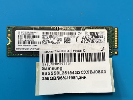 Компоненти Samsung 8SSSS0L25154G2CX9BJ08X3 256GB M.2 Nvme