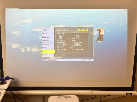 Epson EB-685Wi 1106часа клас А