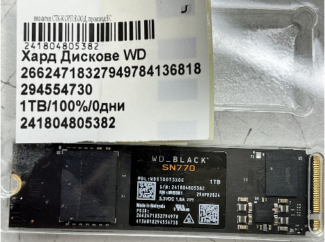 WD 26624718327949784136818294554730 1TB M.2 Nvme