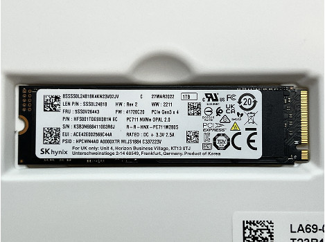 Hynix 8SSSS0L24818K4KN23V02JV 1TB M.2 Nvme